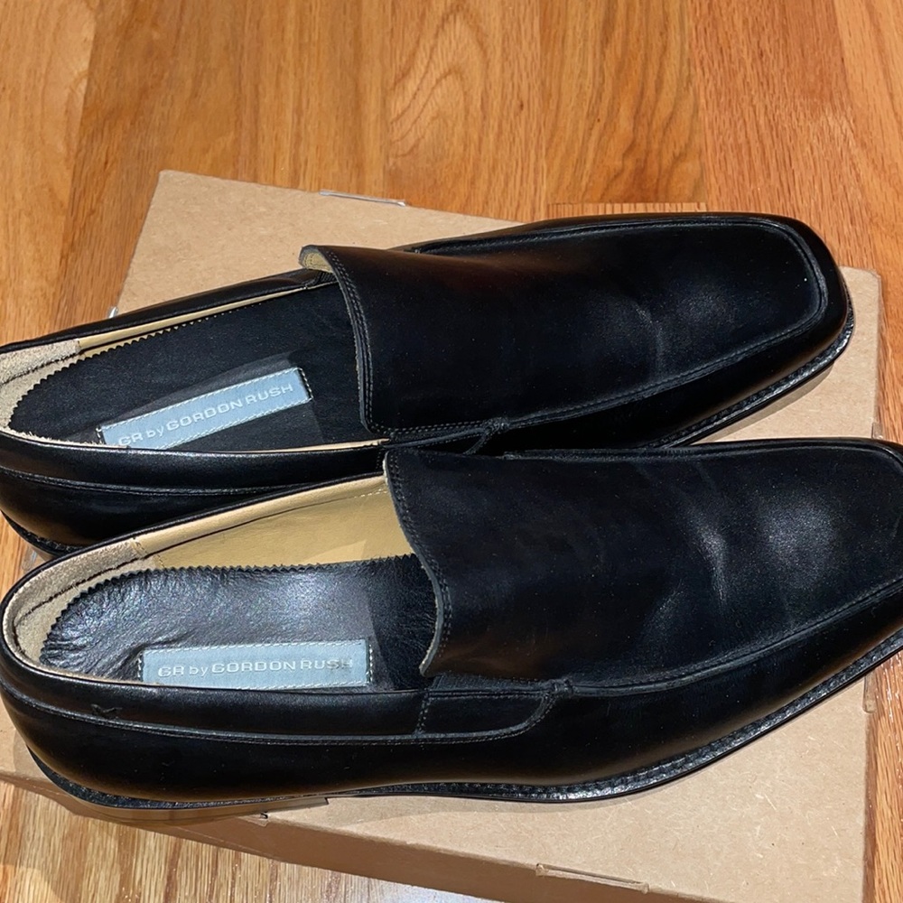 Gordon Rush Men’s Black Loafers Dress Shoes